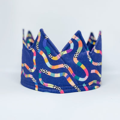 Limited Edition Handmade Crown (Wriggly Rainbow)