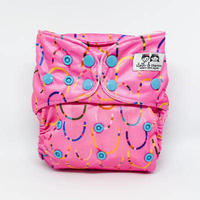 OSFM Pocket Nappy (Pink-a-Boo)